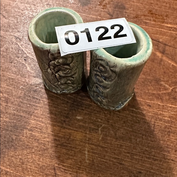 Tiny Green Ceramic Vase Set - Picture 6 of 6